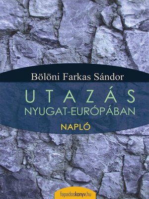 cover image of Utazás Nyugat-Európában